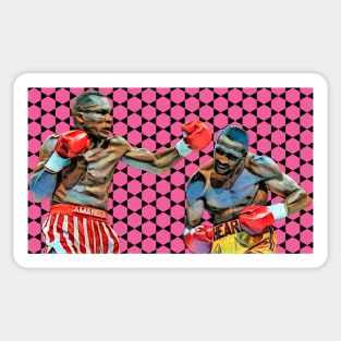 Leonard vs Hearns The Fight Sticker